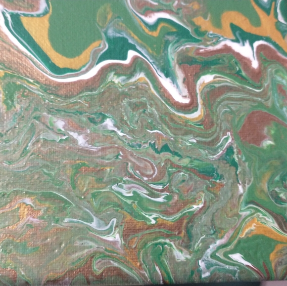 'EARTH VIBRATIONS' Original Acrylic Painting 2023, DESIGNS BY SANDY 9"x12" - Picture 14 of 15